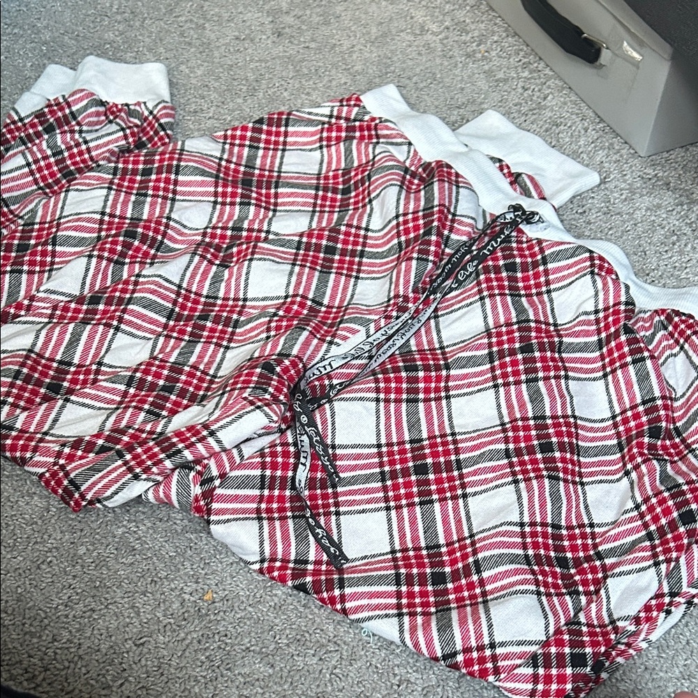Red and White Plaid PJ Bottoms